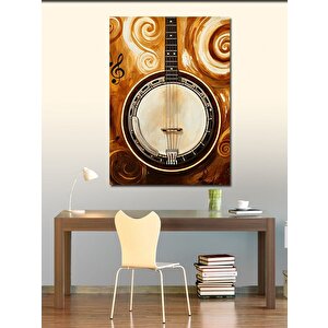 Kanvas Tablo Banjo Ve Notalar 50x70 cm