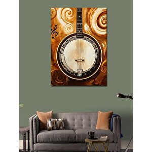 Kanvas Tablo Banjo Ve Notalar 50x70 cm