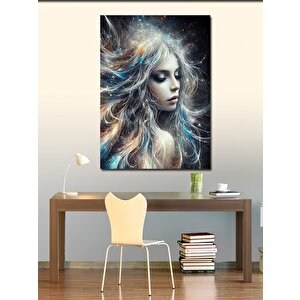 Kanvas Tablo Uzay Ve Kadın 70x100 cm