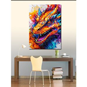 Kanvas Tablo Boyalar Ve Edjerha 70x100 cm