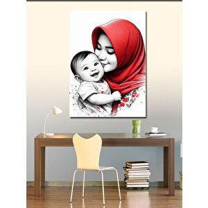 Kanvas Tablo Kadın Ve Çocuğu 50x70 cm