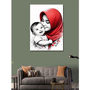 Kanvas Tablo Kadın Ve Çocuğu 50x70 cm