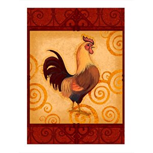 Desenler Ve Horoz Art Mdf Tablo 25cmx 35cm 25x35 cm