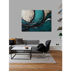 Kanvas Tablo Dalga Soyut Çizgiler 100x140 cm
