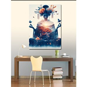 Kanvas Tablo Meditasyon Ve Kadın 70x100 cm