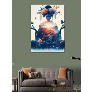 Kanvas Tablo Meditasyon Ve Kadın 70x100 cm