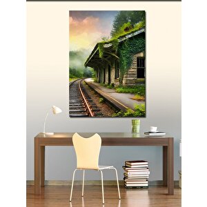 Kanvas Tablo Terk Edilmiş İstasyon 100x140 cm