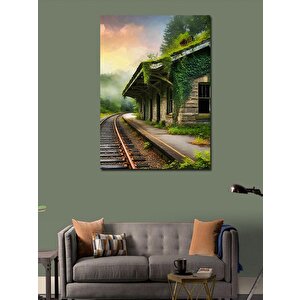 Kanvas Tablo Terk Edilmiş İstasyon 100x140 cm