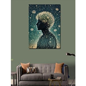 Kanvas Tablo Karahindibalar Ve Adam 70x100 cm