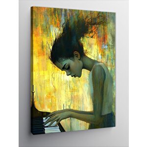 Kanvas Tablo Müzik Ve Zihin 70x100 cm