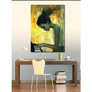 Kanvas Tablo Müzik Ve Zihin 70x100 cm
