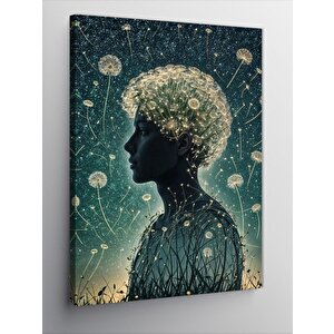 Kanvas Tablo Karahindibalar Ve Adam 50x70 cm