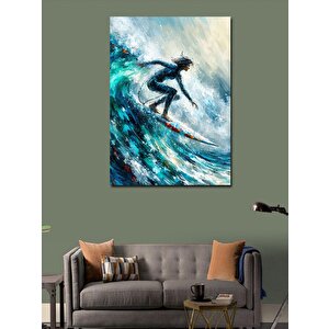 Kanvas Tablo Dalga Sörfçüsü 50x70 cm