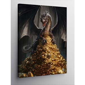 Kanvas Tablo Altınlar Ve Ejderha 70x100 cm