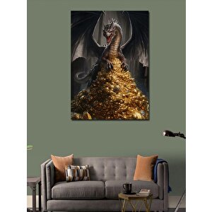Kanvas Tablo Altınlar Ve Ejderha 70x100 cm
