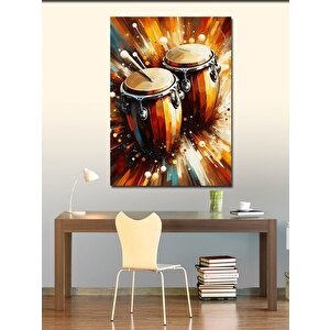 Kanvas Tablo Vurmalı Çalgılar Ve Ritim 70x100 cm