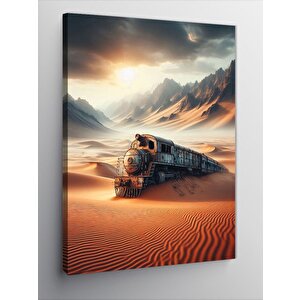 Kanvas Tablo Çöl Treni 100x140 cm