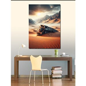 Kanvas Tablo Çöl Treni 100x140 cm