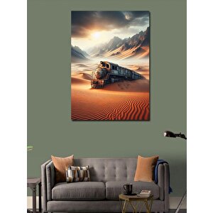 Kanvas Tablo Çöl Treni 100x140 cm