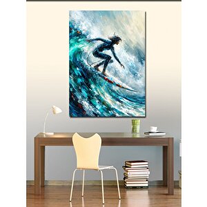 Kanvas Tablo Dalga Sörfçüsü 100x140 cm