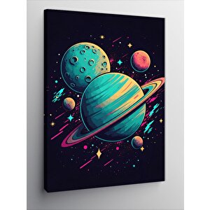 Kanvas Tablo Gezegenler Ve Uzay 50x70 cm