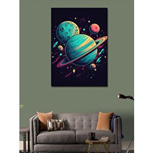 Kanvas Tablo Gezegenler Ve Uzay 50x70 cm
