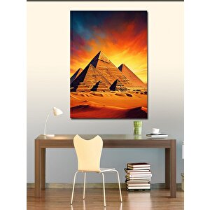 Kanvas Tablo Çöl Piramitleri 50x70 cm