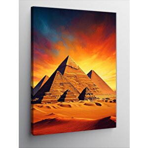 Kanvas Tablo Çöl Piramitleri 70x100 cm