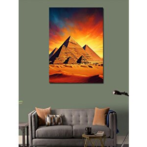 Kanvas Tablo Çöl Piramitleri 70x100 cm