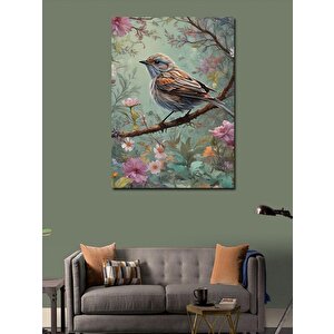 Kanvas Tablo Daldaki Serçe 70x100 cm