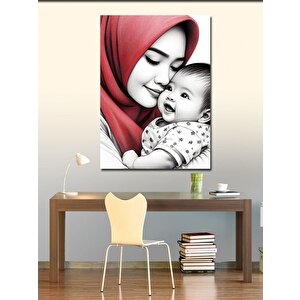 Kanvas Tablo Kadın Ve Çocuğu 100x140 cm