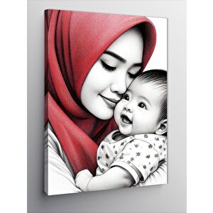 Kanvas Tablo Kadın Ve Çocuğu 50x70 cm