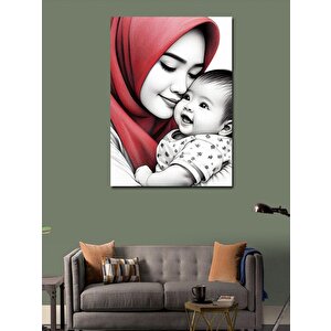 Kanvas Tablo Kadın Ve Çocuğu 50x70 cm
