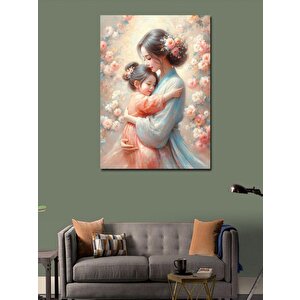 Kanvas Tablo Asyalı Anne Ve Kız 70x100 cm