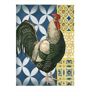 Desenler Ve Horoz Mdf Tablo 35cm X50cm 35x50 cm