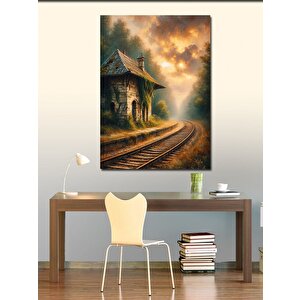 Kanvas Tablo Terk Edilmiş İstasyon 50x70 cm
