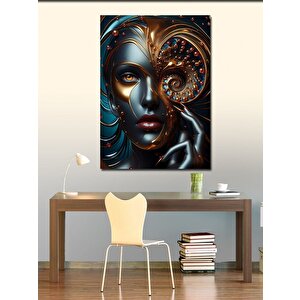 Kanvas Tablo Altın Ve Kadın 70x100 cm
