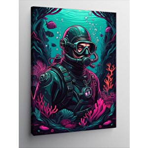 Kanvas Tablo Derin Dalışçı 50x70 cm