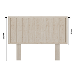 Hüma Model Doğal Ahşap Tek Başlık ( Di̇key ) 120 cm