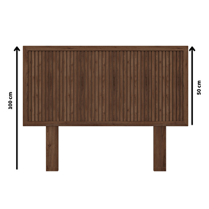 Alaz Model Ceviz Renk Ahşap Tek Başlık ( Di̇key ) 150 cm