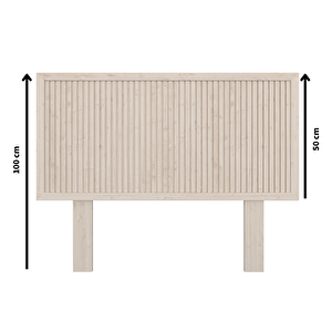 Alaz Model Doğal Ahşap Tek Başlık ( Di̇key ) 150 cm