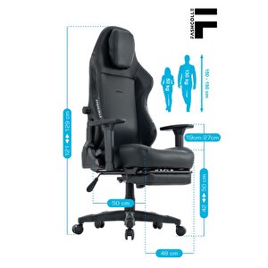 Fashcolle Globe Pro Black Oyuncu Koltuğu