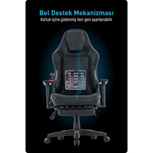 Fashcolle Globe Pro Black Oyuncu Koltuğu