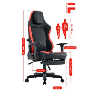 Fashcolle Globe Pro Black-red Oyuncu Koltuğu