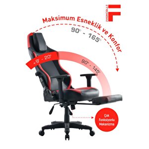 Fashcolle Globe Pro Black-red Oyuncu Koltuğu
