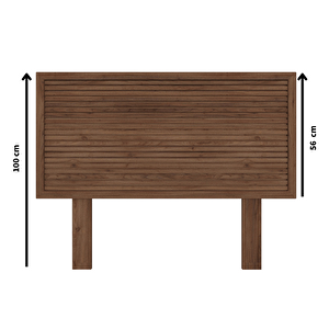 Alaz Model Ceviz Renk Ahşap Tek Başlık ( Yatay ) 90 cm