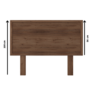 Ebruli Model Ceviz Renk Ahşap Tek Başlık ( Yatay ) 90 cm