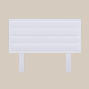 Hüma Model Beyaz Renk Ahşap Tek Başlık ( Yatay ) 100 cm