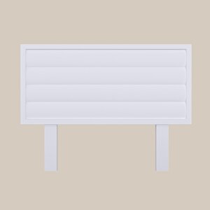 Hüma Model Beyaz Renk Ahşap Tek Başlık ( Yatay ) 120 cm