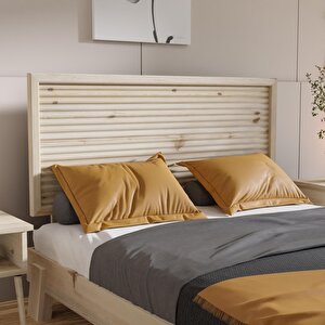 Ebruli Model Doğal Ahşap Tek Başlık ( Yatay ) 100 cm